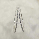 Sexy Rhinestone Large Round Earrings